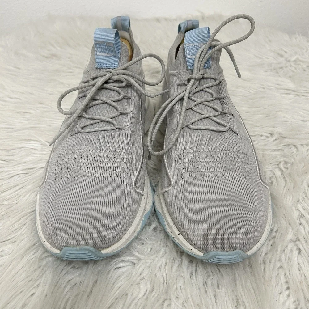 FITFLOP SOFT LILAC VITAMIN FF E01 KNIT SPORTS TRAINER SHOES SNEAKERS SZ 8.5 GRAY